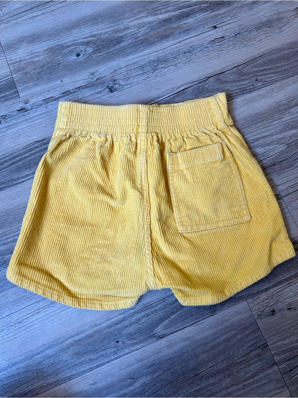 Hammies Yellow Corduroy High-Waist Shorts - Picture 3 of 9